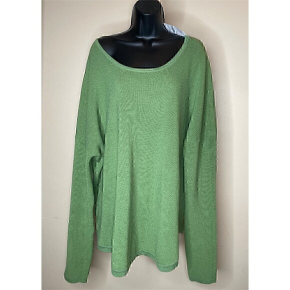 Sweet Romeo Classic Pullover Sweater Size 3X Avocado Green - Picture 3 of 16